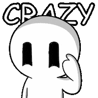 Loco Going Crazy Sticker by Playgigaverse