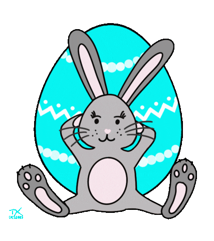 Easter Bunny Sticker by Dani K.