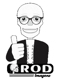 Skull Sticker by ROD Imagens