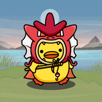 digitalducks stabby quacks digital ducks duck with knife GIF