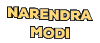 narendra modi text-test Sticker