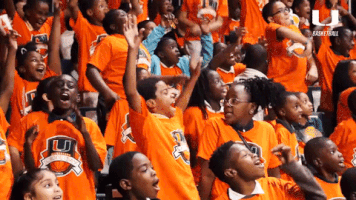 excited college basketball GIF by Miami Hurricanes