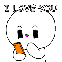 I Love You Hearts Sticker