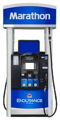 Marathon_Fuel pump marathon gas pump fueling up Sticker