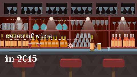 rewiredotorg giphyupload animation wine drinking GIF