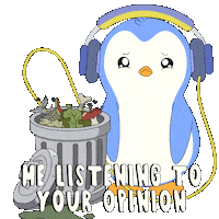 Penguin Trash Sticker by Pudgy Penguins