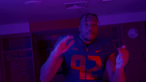 Lets Go Football GIF by Fighting Illini Athletics