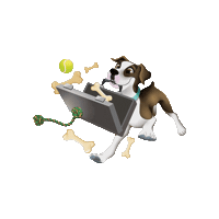 Dog Cooper Sticker by TCWGlobal