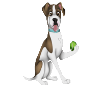 Dog Tennis Sticker by TCWGlobal