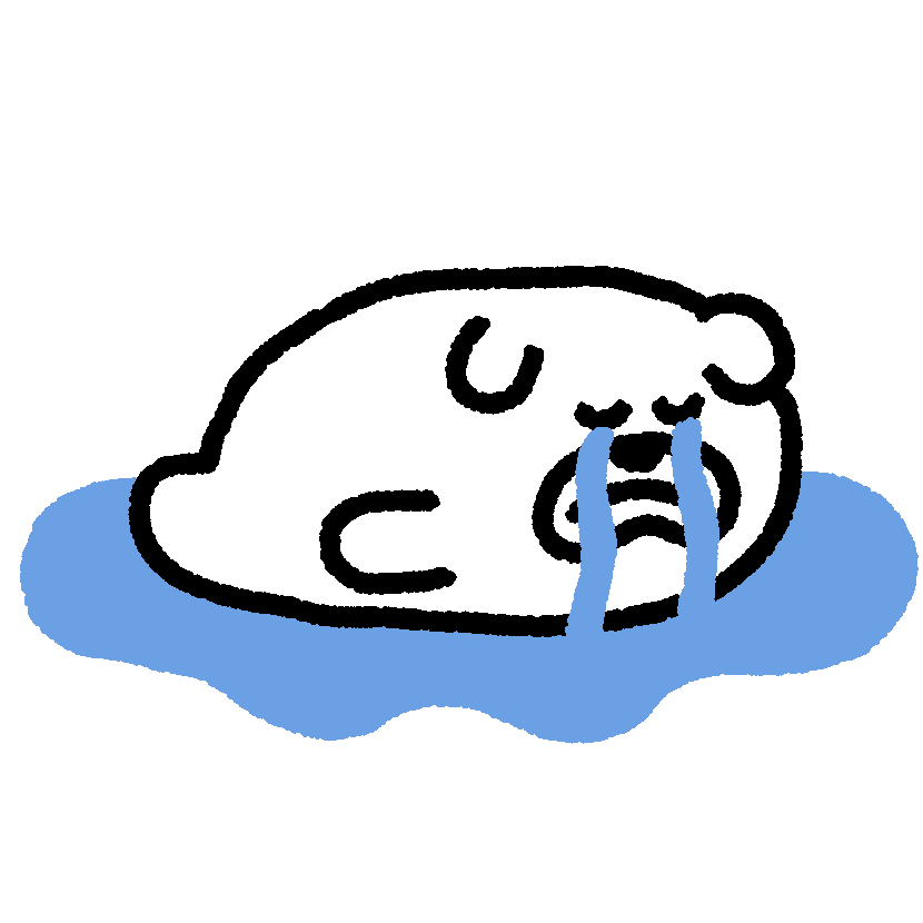 Sad Dog Sticker by takadabear
