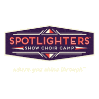 SpotlightersCamp showchoir show choir spotlighters where you shine through Sticker