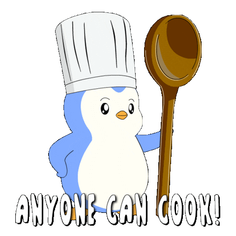 Hungry Penguin Sticker by Pudgy Penguins