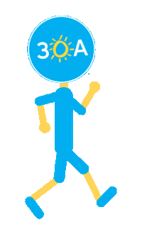 30A Man Sticker by 30A