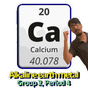 Ca Calcium Sticker