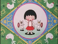anime japan chibi maruko GIF