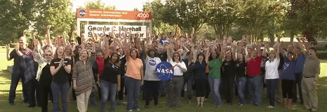 nasa giphyupload people waving nasa GIF