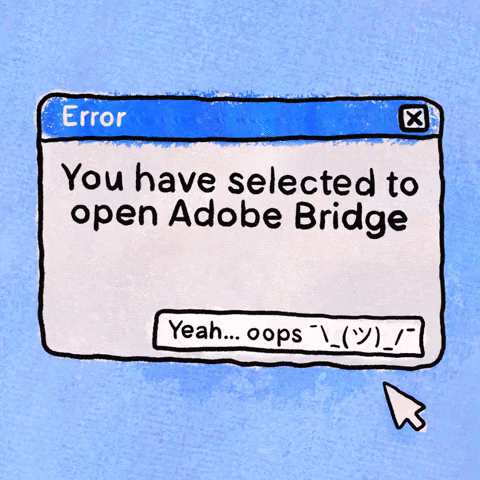 Creative Cloud Oops GIF by Kev Lavery