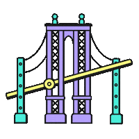 New York City Illustration Sticker by katycreates