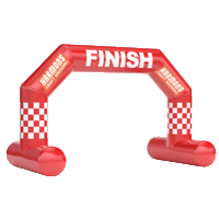 Finish Line Runner Sticker by Harmon's Non-Alc Craft Beer