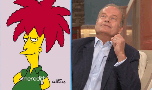 sideshow bob laugh GIF by The Meredith Vieira Show