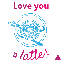 coffee pun Sticker by April8