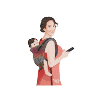 Wrap Babywearing Sticker by Mamy Mamy