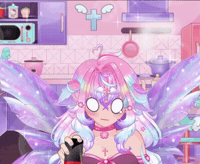 OkamiraVT scared wolf vtuber panic GIF