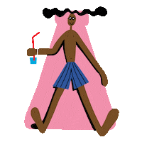 Pool Party Drinking Sticker by Lawrence Slater