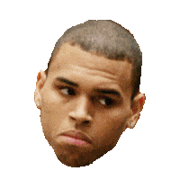 chris brown Sticker