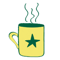 Saturday Morning Star Sticker by Starbucks El Salvador