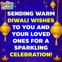 Festival Of Lights Diwali GIF by Lucas and Friends by RV AppStudios