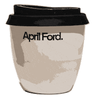 Coffee Cup Sticker by April Ford