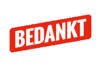 Bedankt Sticker by Koning Willem I College