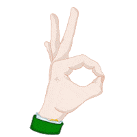 Hand Ok Sticker by Stickerpacks.design