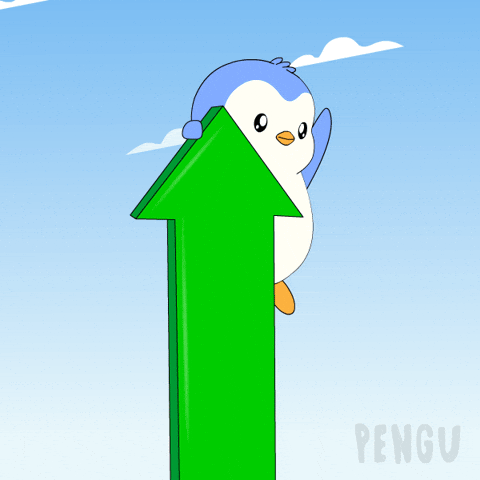 To The Moon Penguin GIF by Pudgy Penguins