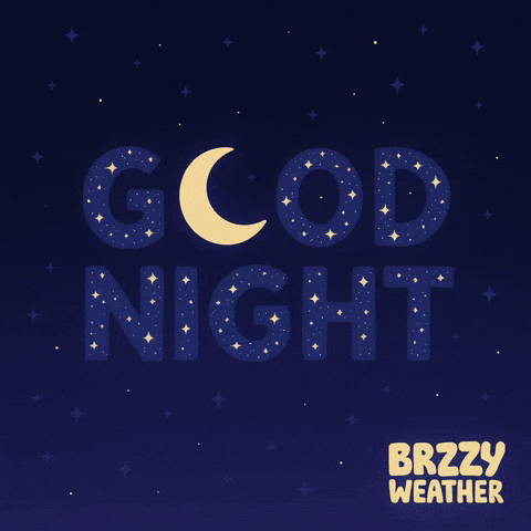 Good Night Stars GIF by Brzzy