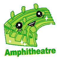 Unimelb Amphitheatre Sticker by The University of Melbourne