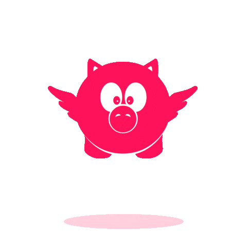 Pink Flying Sticker by FanFlex
