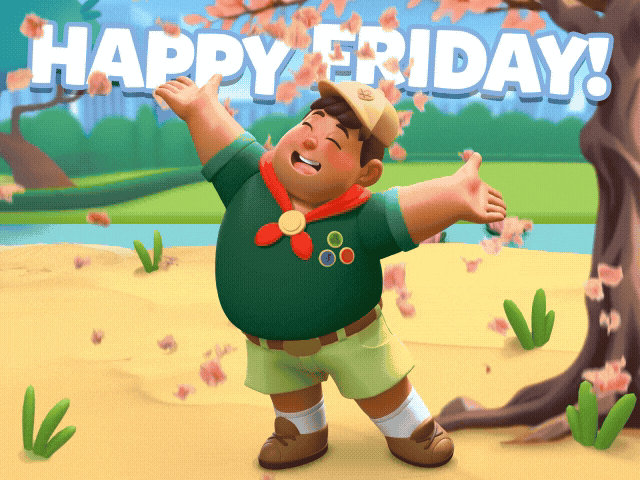 Boy Scout Friday GIF by Bloom City Match