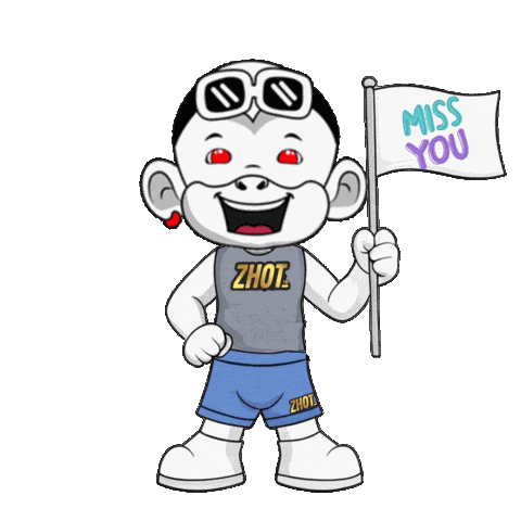 Miss You Mouth Sticker by Zhot