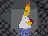 burning on fire GIF