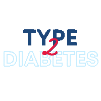 Diabetes T2D Sticker by DMP