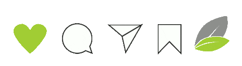 Corazon Me Gusta Sticker by Green PC Informática