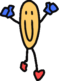 Happy Run Sticker by Ruppert Tellac