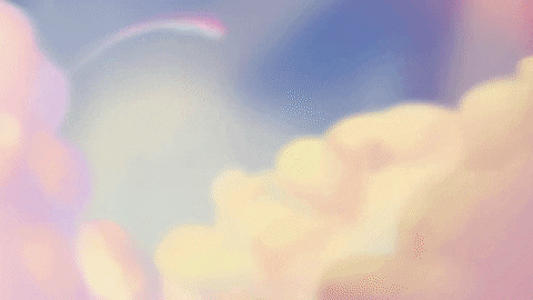 GodsSchool giphyupload cartoon pink rainbow GIF