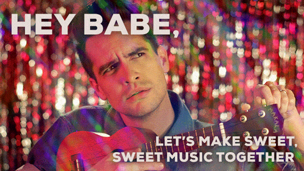brendon urie flirt GIF by Panic! At The Disco