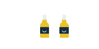 eunoiadigital party weekend relax beers Sticker