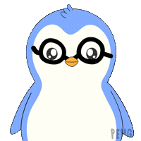 Artificial Intelligence Penguin Sticker by Pudgy Penguins