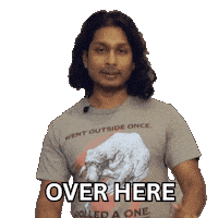 Come Here Follow Me Sticker by Ashwin Gane