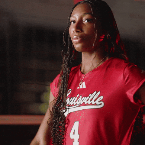 Volleyball Go Cards GIF by Louisville Cardinals